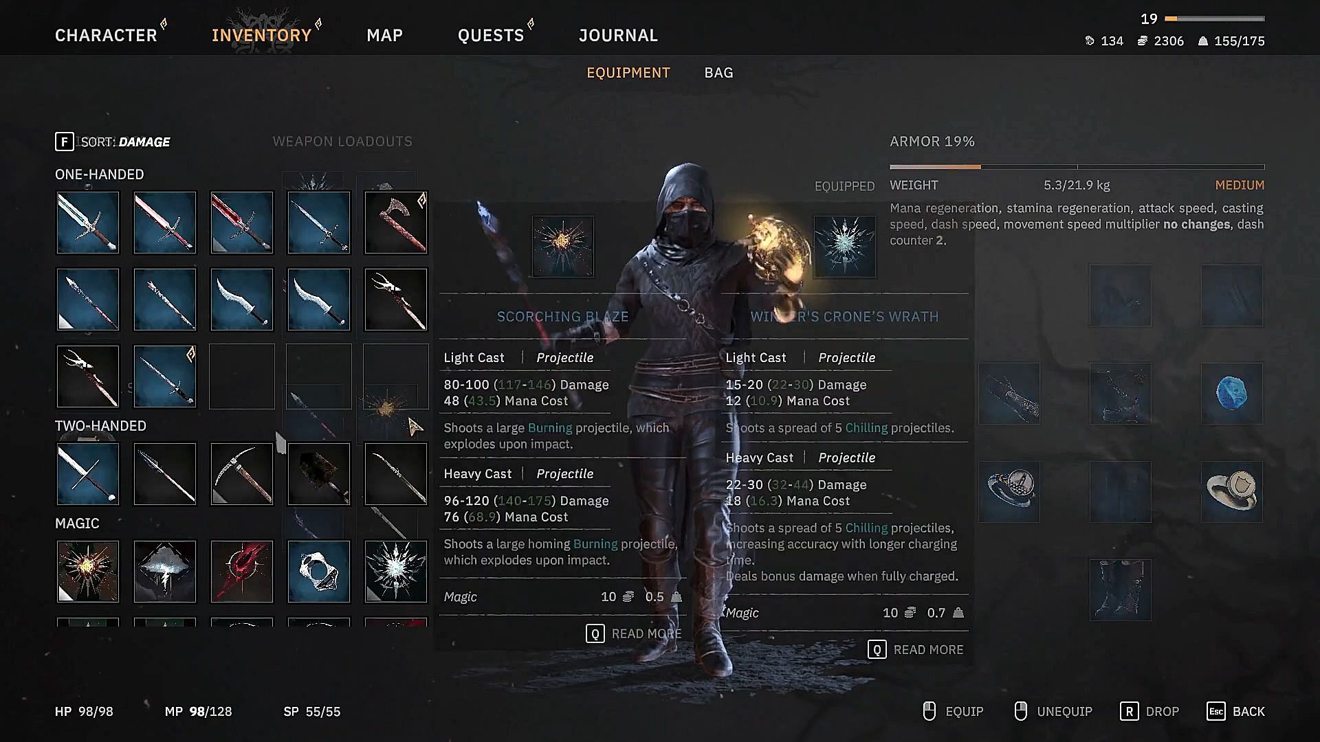 Scorching Blaze spell overview (Image via Awaken Realms // YouTube@Secret Arkana)